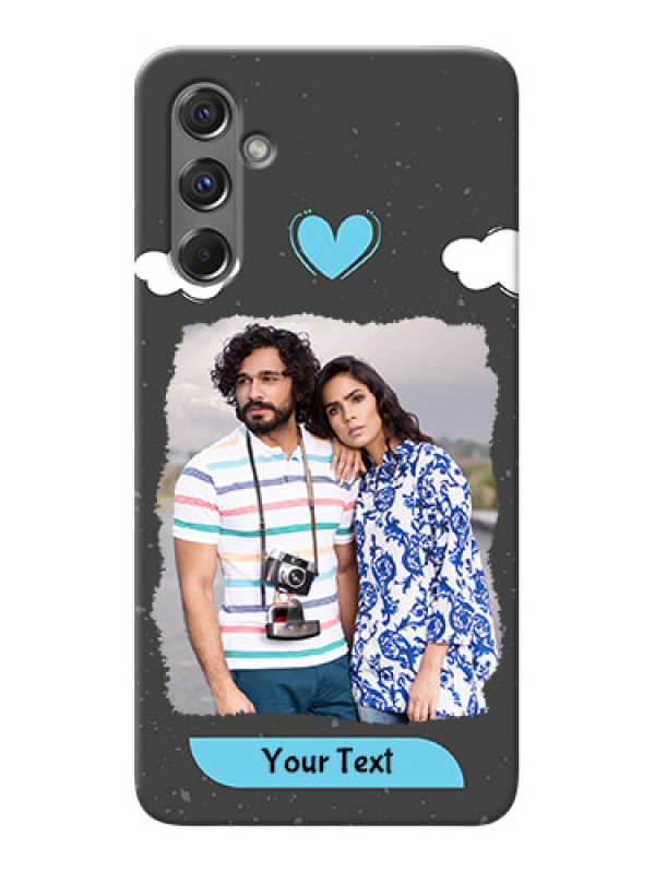 Custom Galaxy M34 5G Mobile Back Covers: splashes with love doodles Design