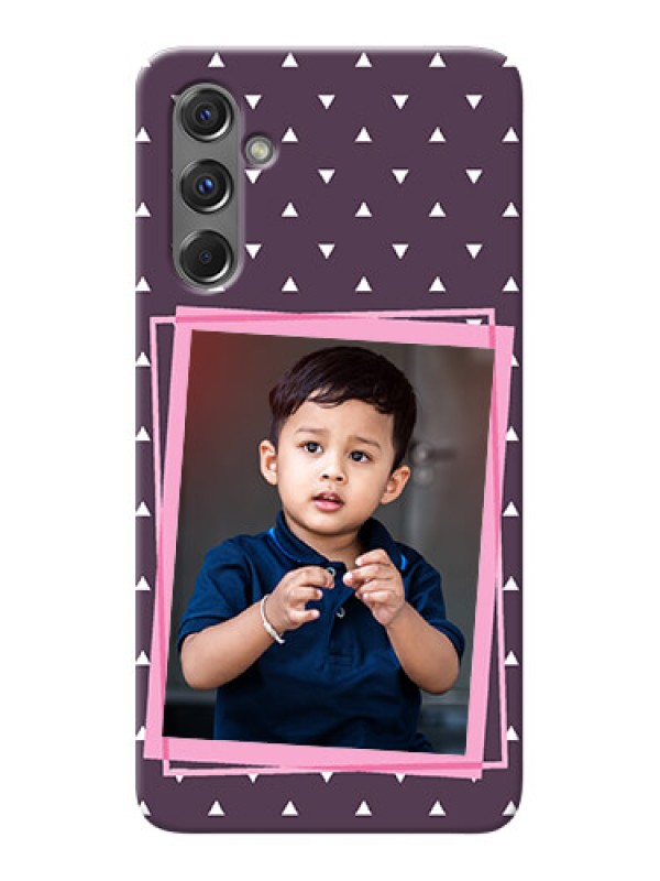 Custom Galaxy M34 5G Phone Cases: Triangle Pattern Dotted Design