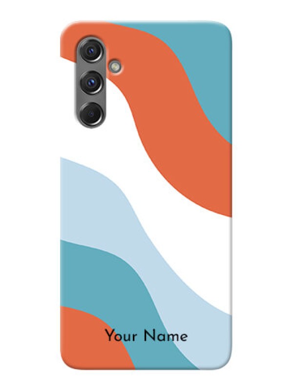 Custom Galaxy M34 5G Custom Mobile Case with coloured Waves Design