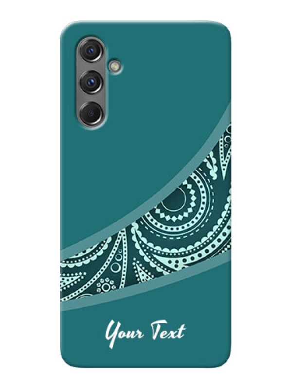 Custom Galaxy M34 5G Photo Printing on Case with semi visible floral Design