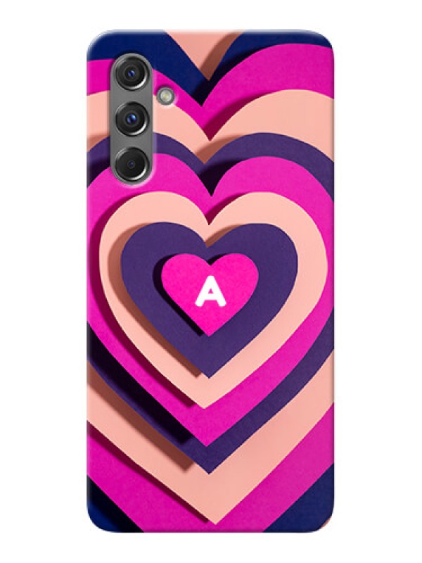 Custom Galaxy M34 5G Custom Mobile Case with Cute Heart Pattern Design