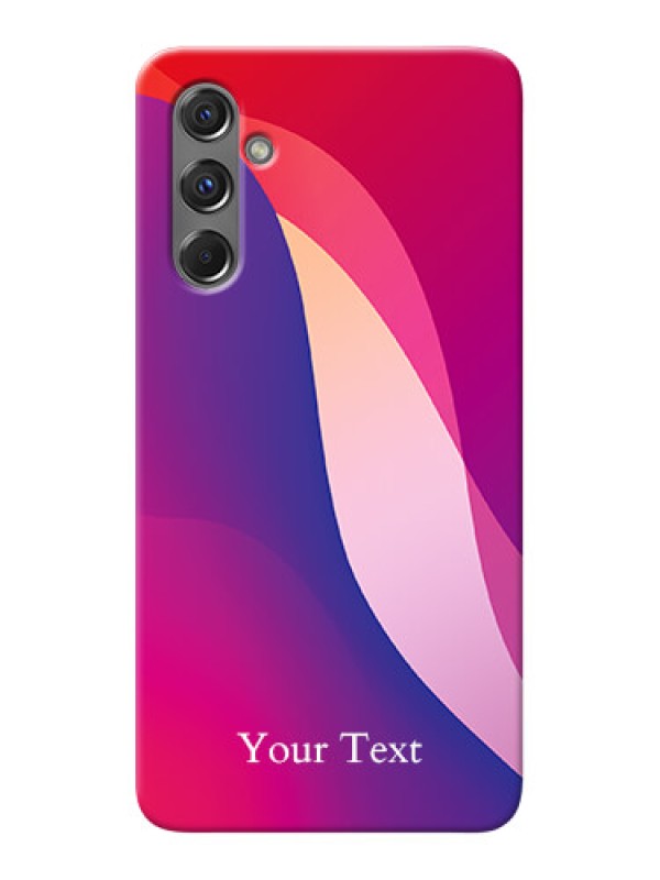Custom Galaxy M34 5G Personalized Phone Case with Digital abstract Overlap Design