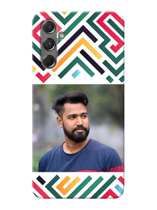 Custom Galaxy M34 5G Personalized Phone Case with Colorful Maze Pattern Design