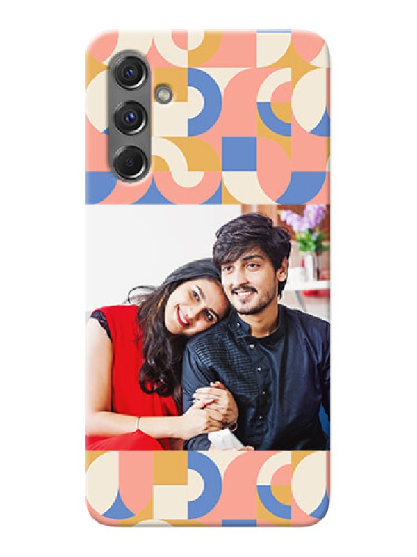 Custom Galaxy M34 5G Photo Printing on Case with Semiwithcircle Maze Pattern Design