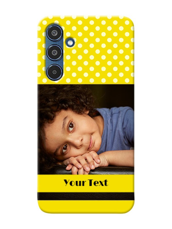 Custom Samsung Galaxy M35 5G Custom Mobile Covers: Bright Yellow Case Design