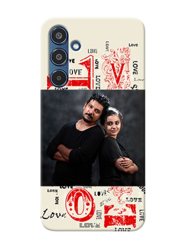 Custom Samsung Galaxy M35 5G mobile cases online: Trendy Love Design Case