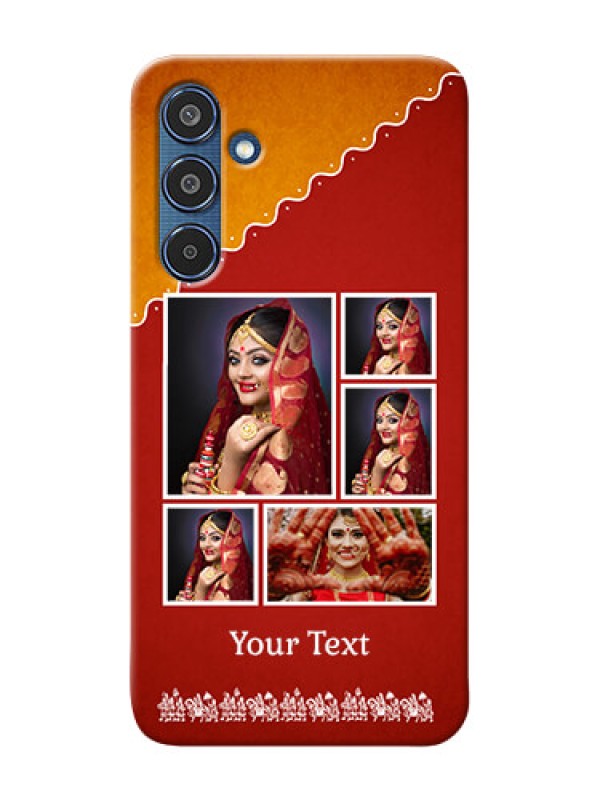 Custom Samsung Galaxy M35 5G customized phone cases: Wedding Pic Upload Design