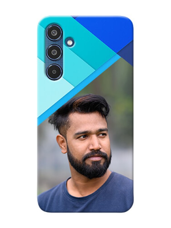 Custom Samsung Galaxy M35 5G Phone Cases Online: Blue Abstract Cover Design