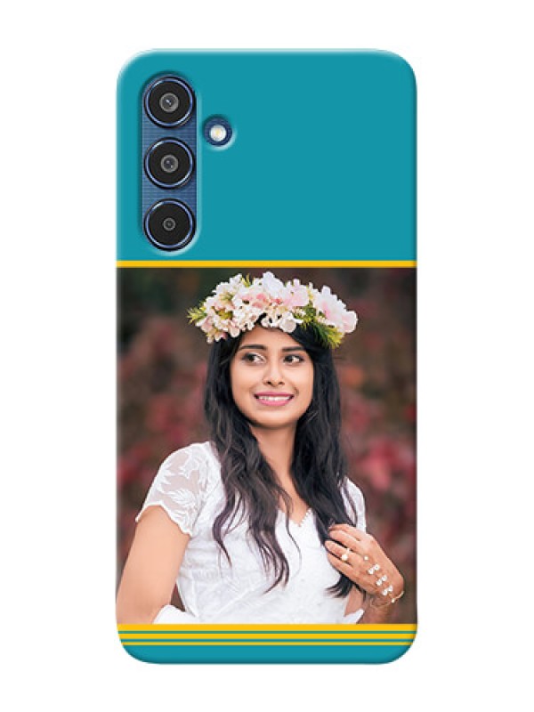 Custom Samsung Galaxy M35 5G personalized phone covers: Yellow And Blue Design