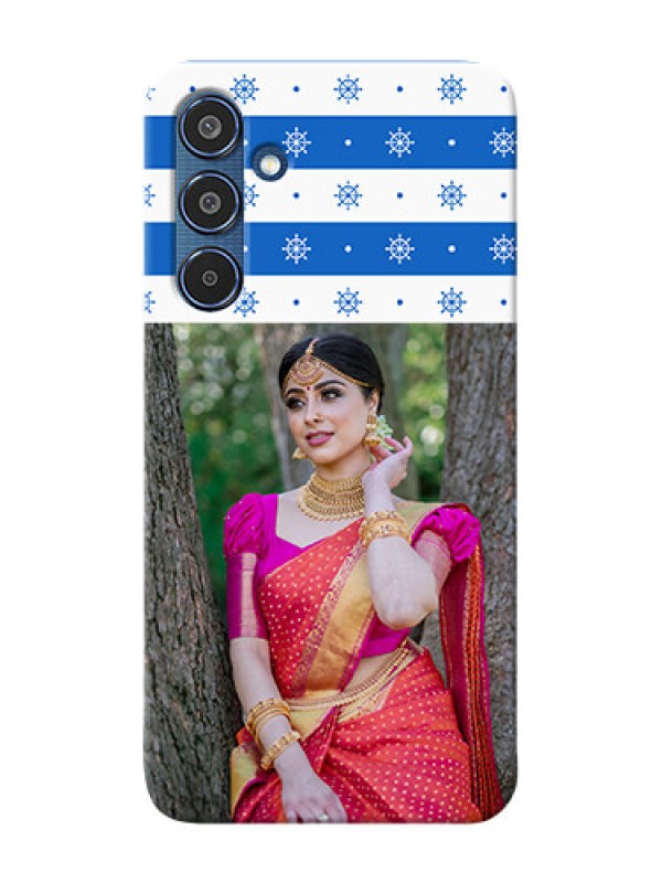 Custom Samsung Galaxy M35 5G custom mobile covers: Snow Pattern Design