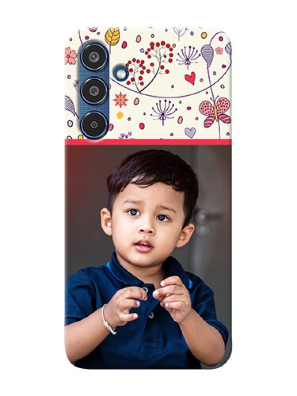 Custom Samsung Galaxy M35 5G phone back covers: Premium Floral Design