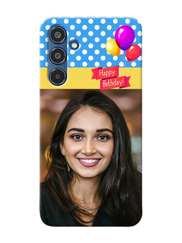 Custom Samsung Galaxy M35 5G custom mobile back covers: Happy Birthday Design