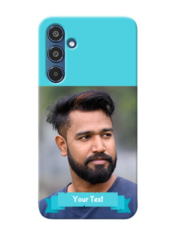 Custom Samsung Galaxy M35 5G Personalized Mobile Covers: Simple Blue Color Design