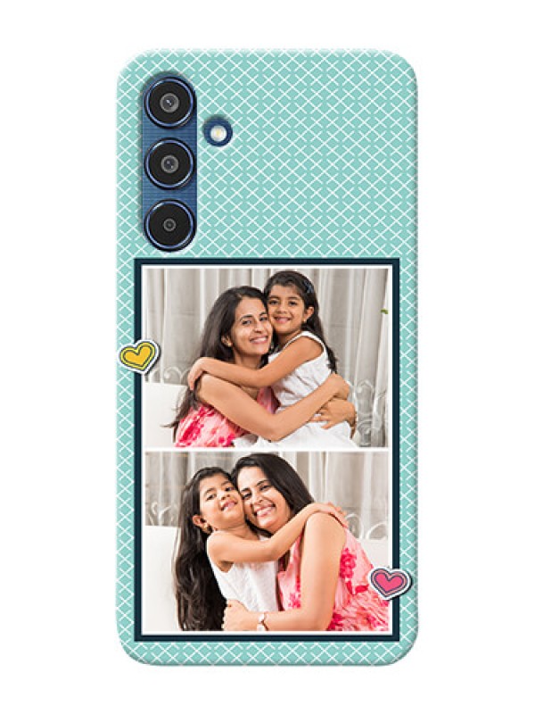Custom Samsung Galaxy M35 5G Custom Phone Cases: 2 Image Holder with Pattern Design