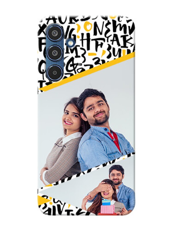 Custom Samsung Galaxy M35 5G Phone Back Covers: Letters Pattern Design