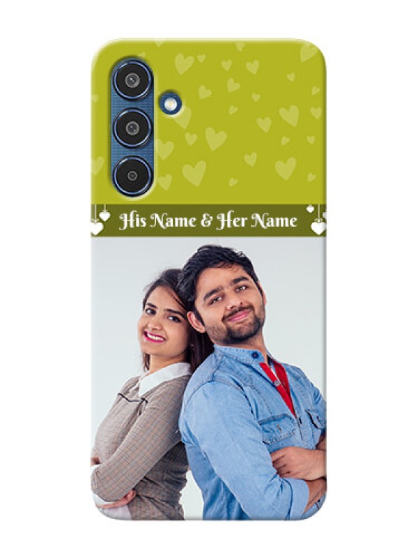 Custom Samsung Galaxy M35 5G custom mobile covers: You And Me Heart Design