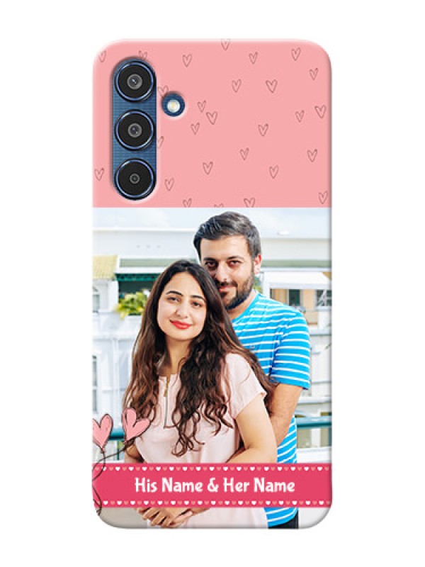 Custom Samsung Galaxy M35 5G phone back covers: Love Design Peach Color