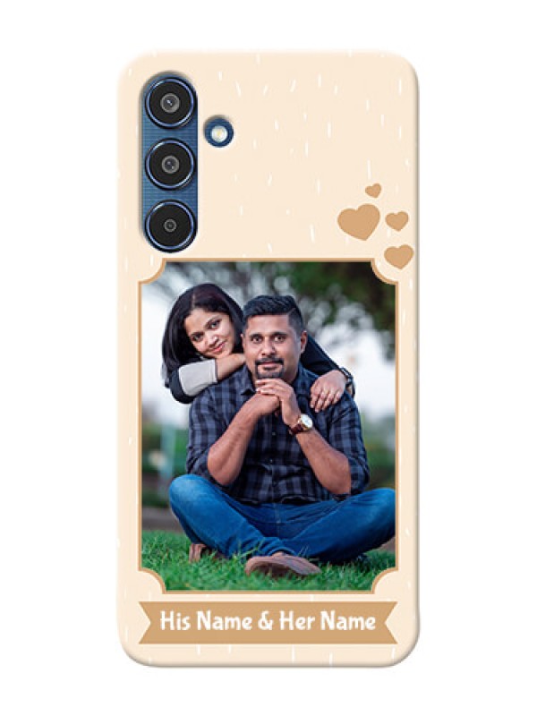 Custom Samsung Galaxy M35 5G mobile phone cases with confetti love design