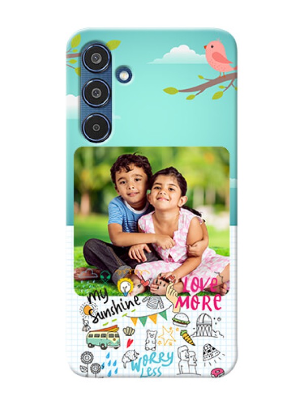 Custom Samsung Galaxy M35 5G phone cases online: Doodle love Design