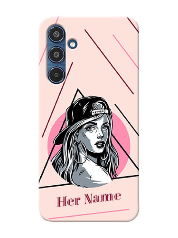 Custom Samsung Galaxy M35 5G Personalized Phone Case with Rockstar Girl Design