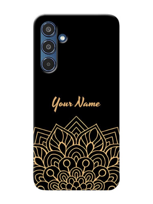 Custom Samsung Galaxy M35 5G Custom Phone Case with Golden mandala Design