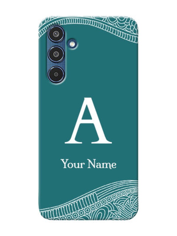 Custom Samsung Galaxy M35 5G Personalized Phone Case with line art pattern with custom name Design