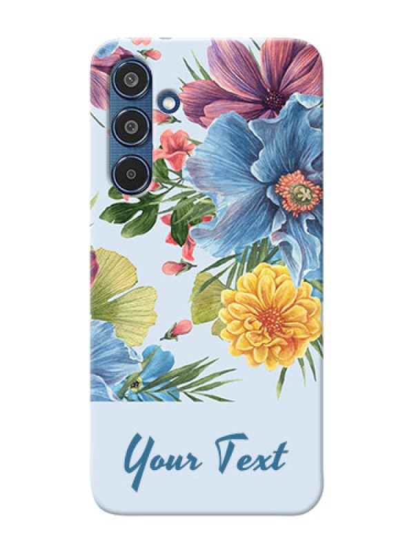 Custom Samsung Galaxy M35 5G Custom Mobile Case with Stunning Watercolored Flowers Painting Design