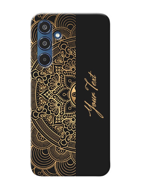 Custom Samsung Galaxy M35 5G Photo Printing on Case with Mandala art with custom text Design