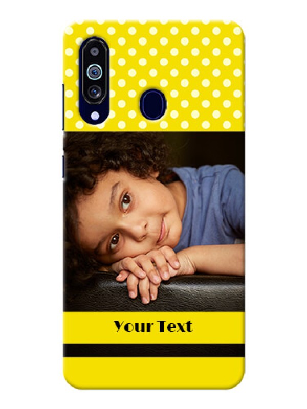 Custom Galaxy M40 Custom Mobile Covers: Bright Yellow Case Design