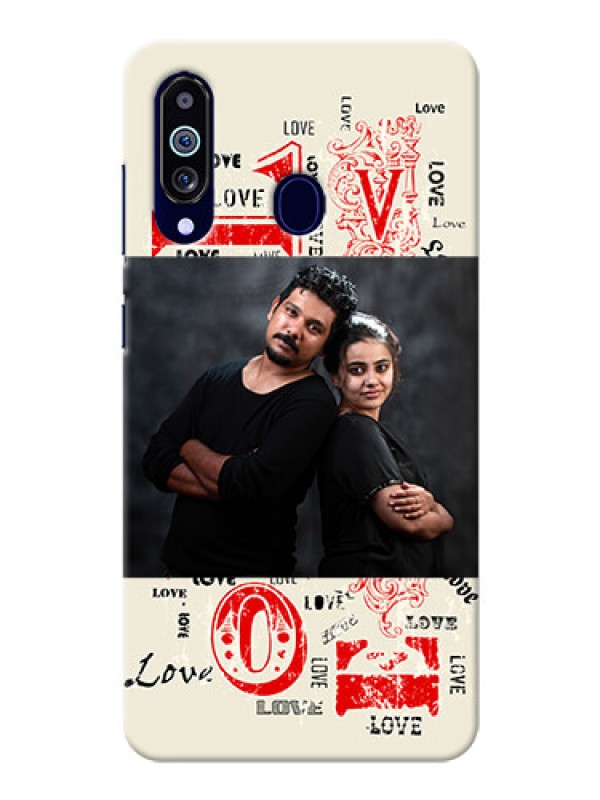 Custom Galaxy M40 mobile cases online: Trendy Love Design Case