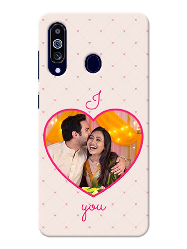 Custom Galaxy M40 Personalized Mobile Covers: Heart Shape Design