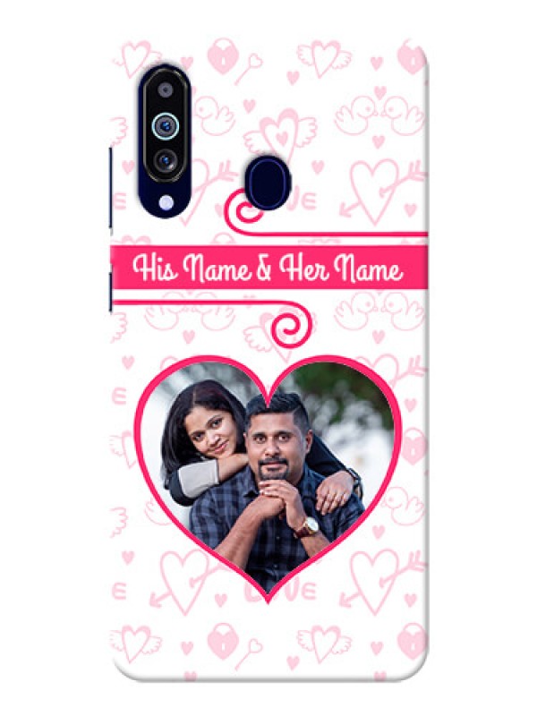 Custom Galaxy M40 Personalized Phone Cases: Heart Shape Love Design