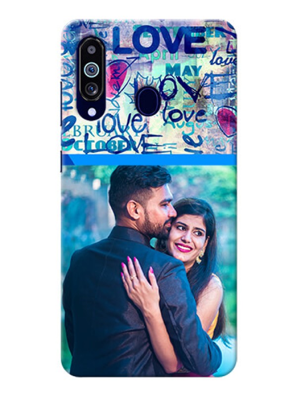 Custom Galaxy M40 Mobile Covers Online: Colorful Love Design
