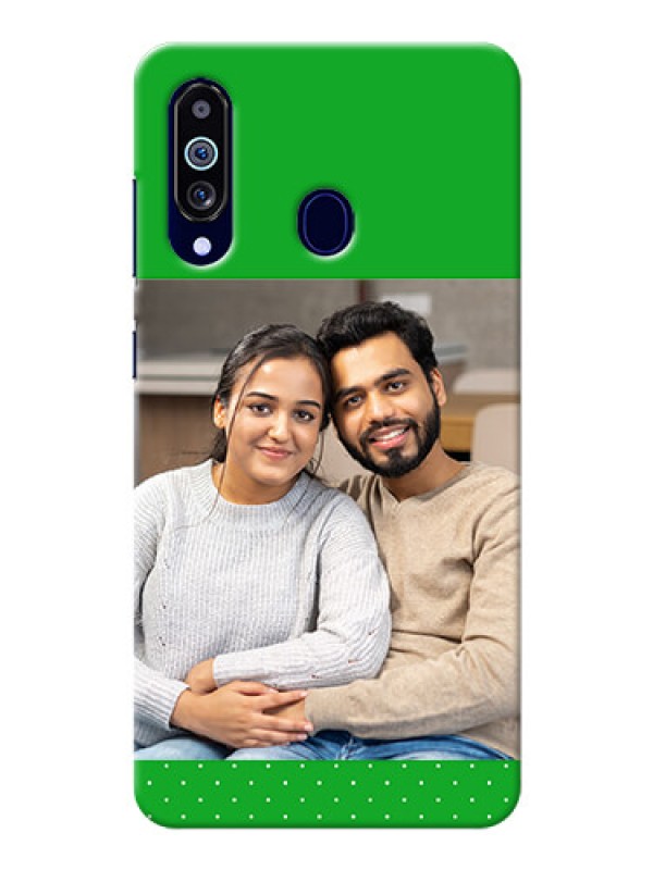 Custom Galaxy M40 Personalised mobile covers: Green Pattern Design