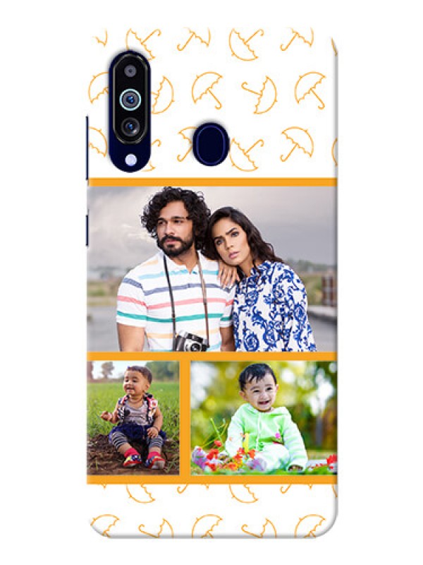 Custom Galaxy M40 Personalised Phone Cases: Yellow Pattern Design