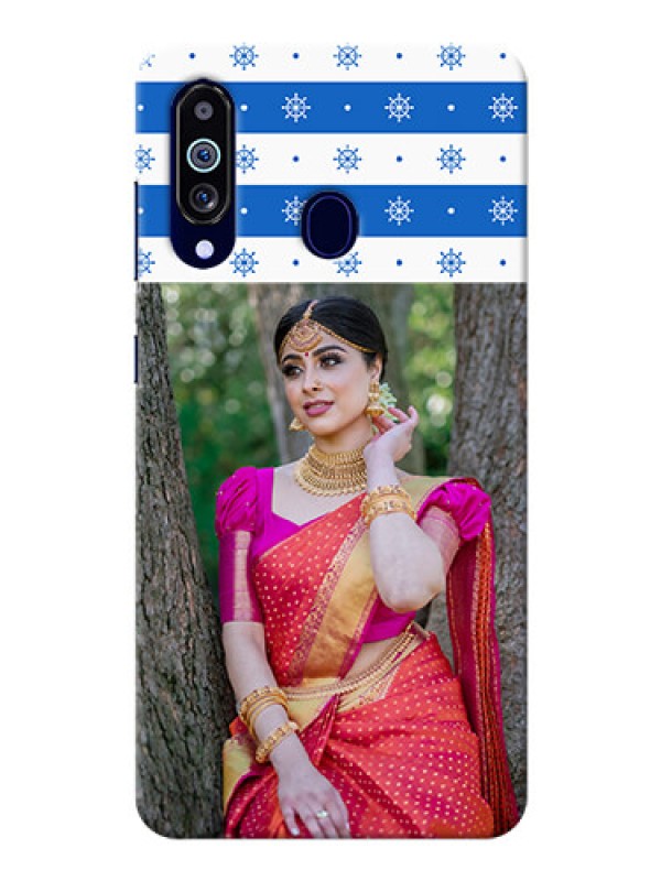 Custom Galaxy M40 custom mobile covers: Snow Pattern Design