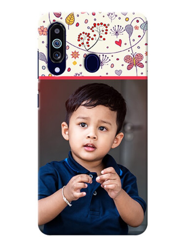 Custom Galaxy M40 phone back covers: Premium Floral Design