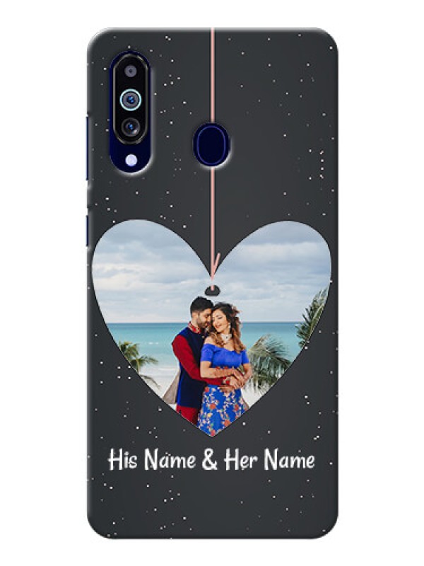 Custom Galaxy M40 custom phone cases: Hanging Heart Design