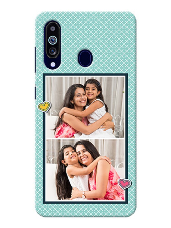 Custom Galaxy M40 Custom Phone Cases: 2 Image Holder with Pattern Design