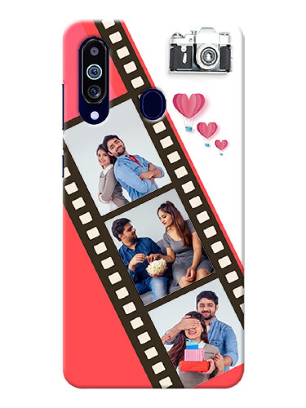Custom Galaxy M40 custom phone covers: 3 Image Holder with Film Reel