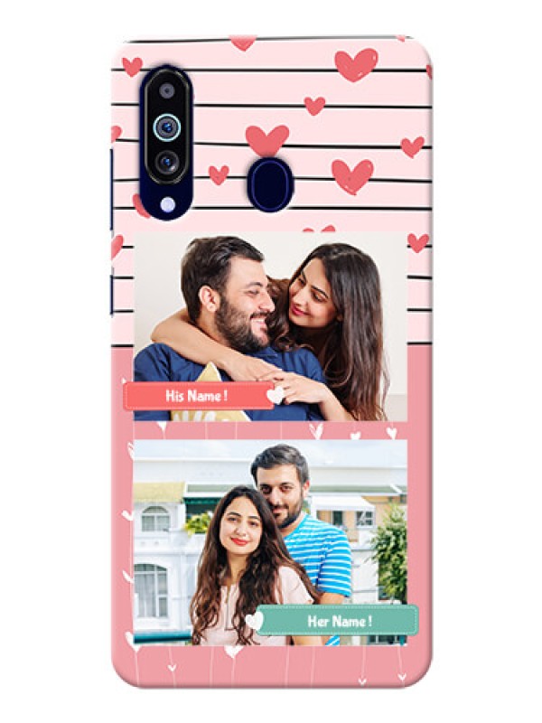 Custom Galaxy M40 custom mobile covers: Photo with Heart Design