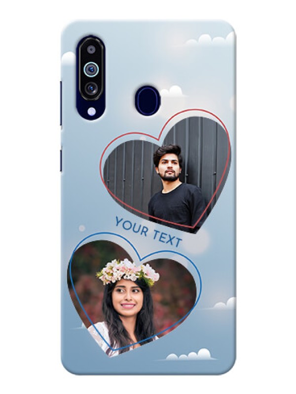 Custom Galaxy M40 Phone Cases: Blue Color Couple Design 
