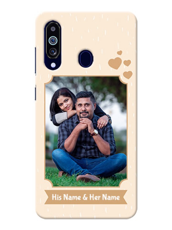Custom Galaxy M40 mobile phone cases with confetti love design 