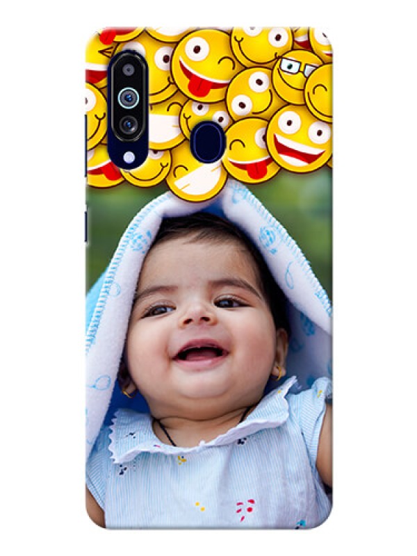 Custom Galaxy M40 Custom Phone Cases with Smiley Emoji Design