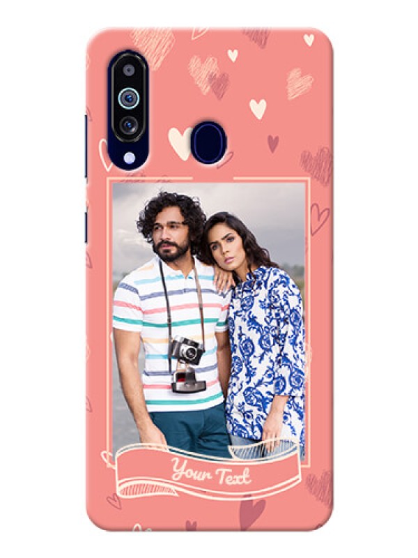 Custom Galaxy M40 custom mobile phone cases: love doodle art Design