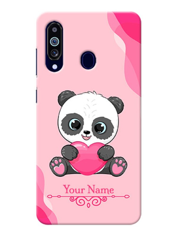 Custom Galaxy M40 Mobile Back Covers: Cute Panda Design