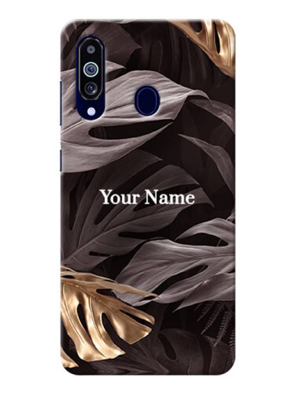 Custom Galaxy M40 Mobile Back Covers: Wild Leaves digital paint Design