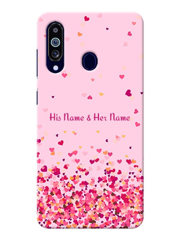 Custom Galaxy M40 Phone Back Covers: Floating Hearts Design