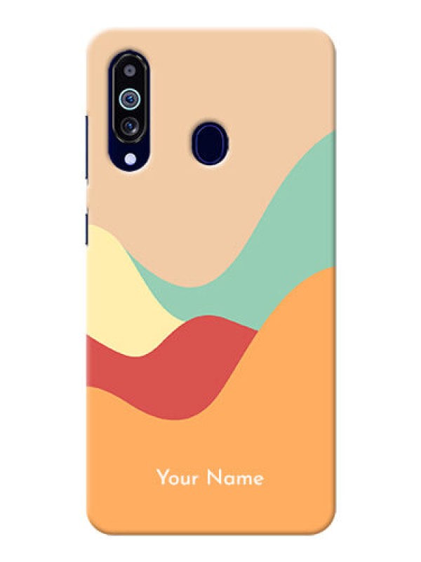 Custom Galaxy M40 Custom Mobile Case with Ocean Waves Multi-colour Design