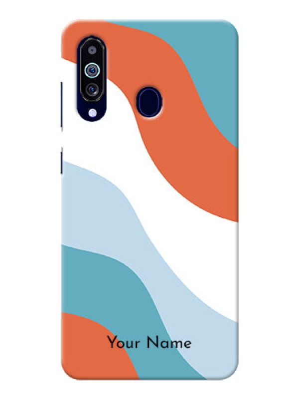 Custom Galaxy M40 Mobile Back Covers: coloured Waves Design